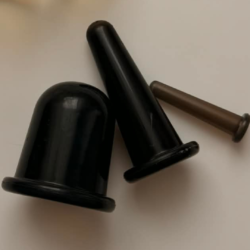 Vakuuminės taurės masažui - juodos, 3 vnt.