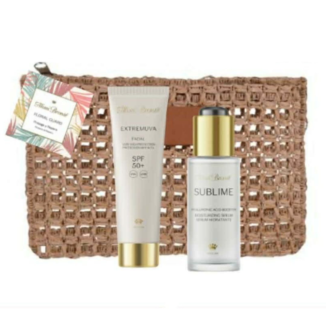 Rinkinys Floral guard - veido apsauga nuo saulės + serumas